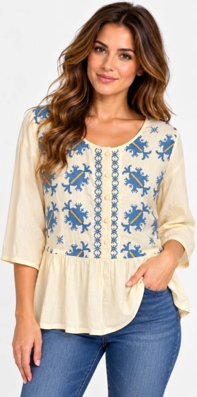 Angie Y2K Top Womens Medium Floral Boho Fairy Cottage Festival Vintage NWT T35